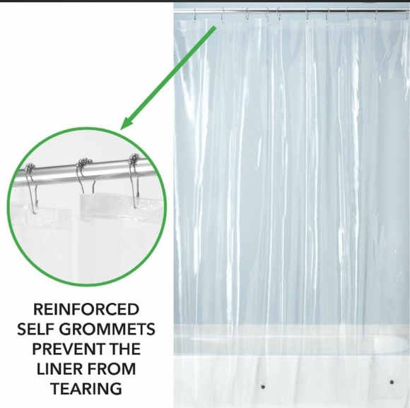 MDesign Clear Peva Shower Liner - Picture 3 of 4